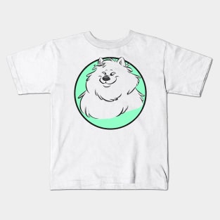 White fluffy dogo Kids T-Shirt